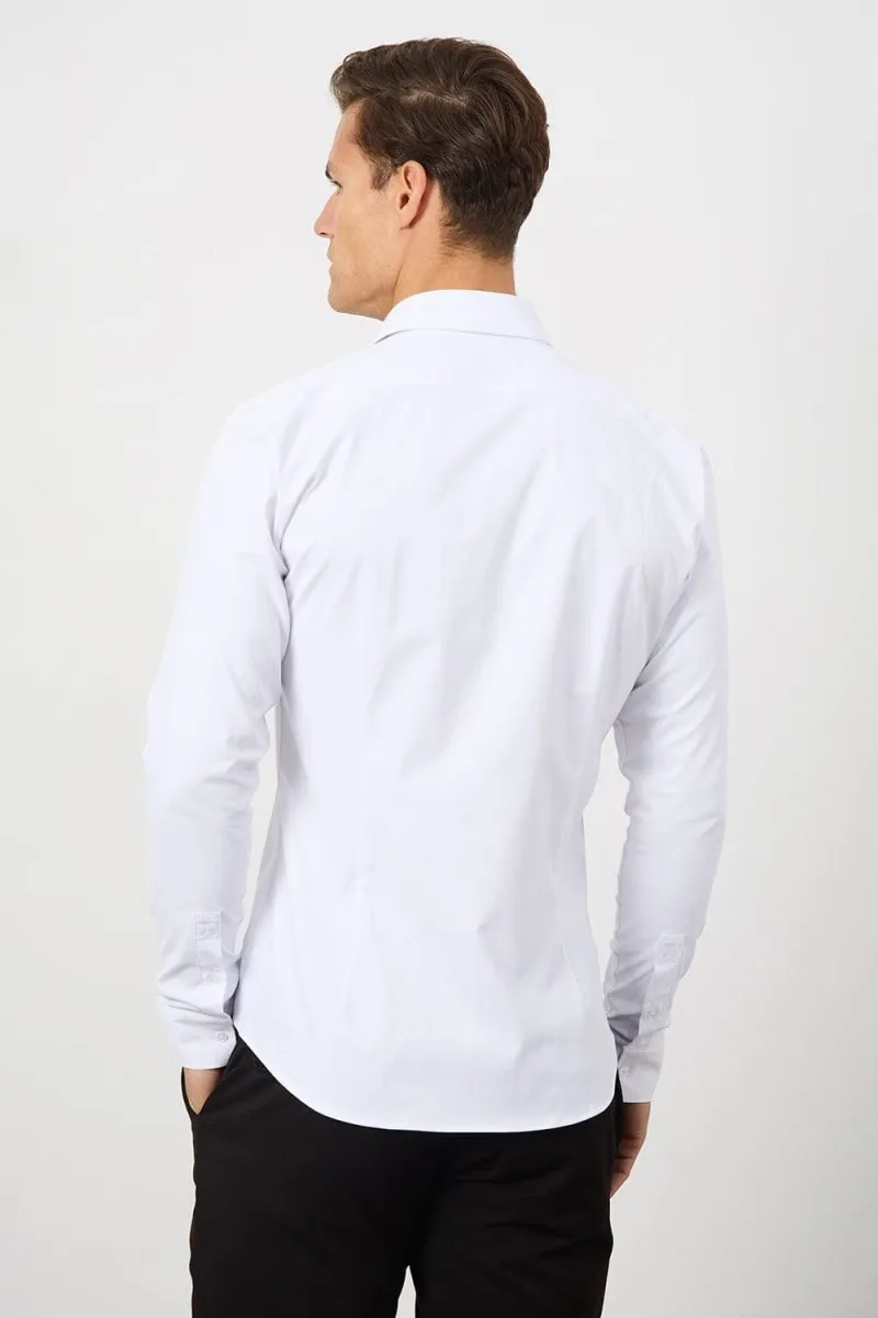 Defined Twill Shirt in White