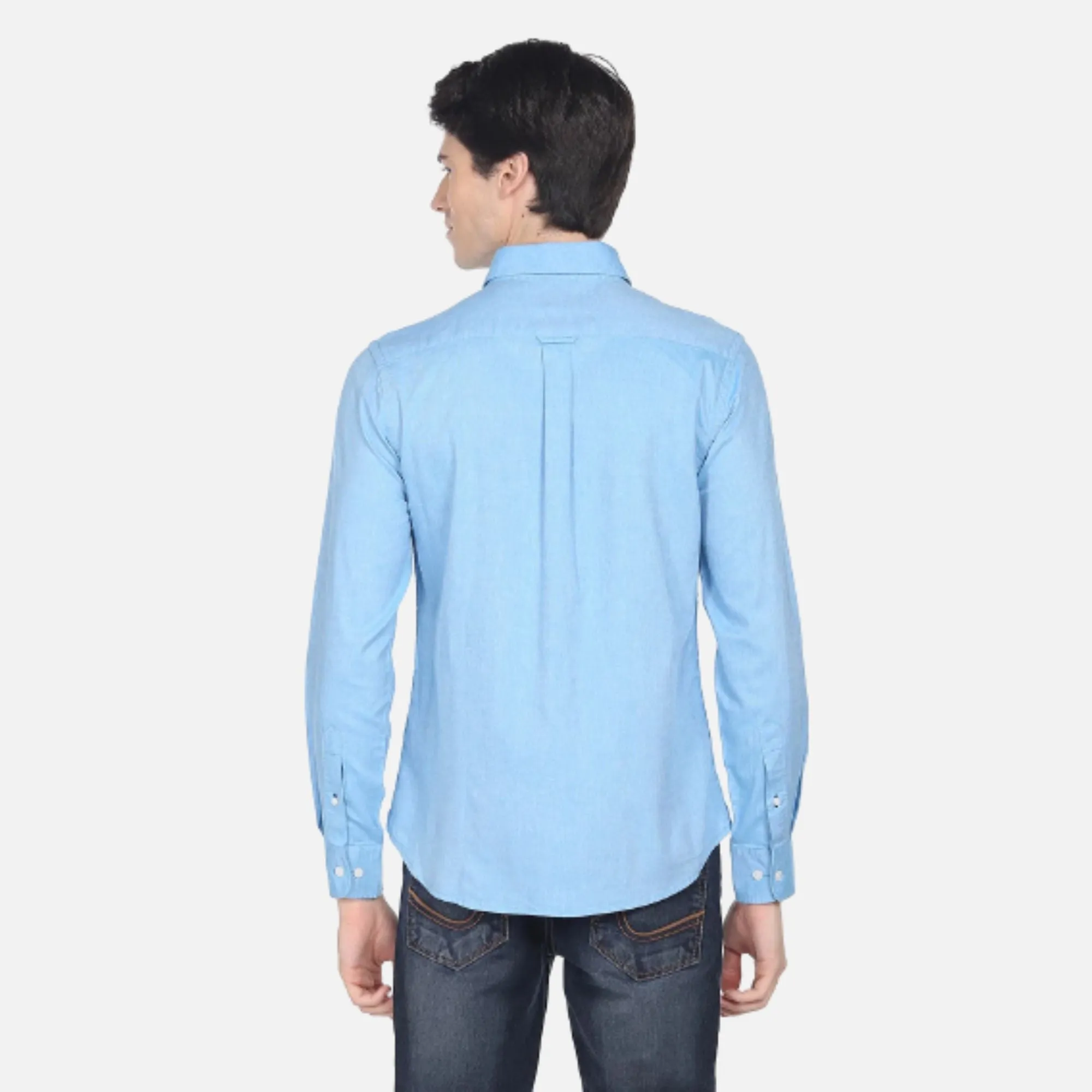 Dobby Horizontal Stripe Casual Shirt