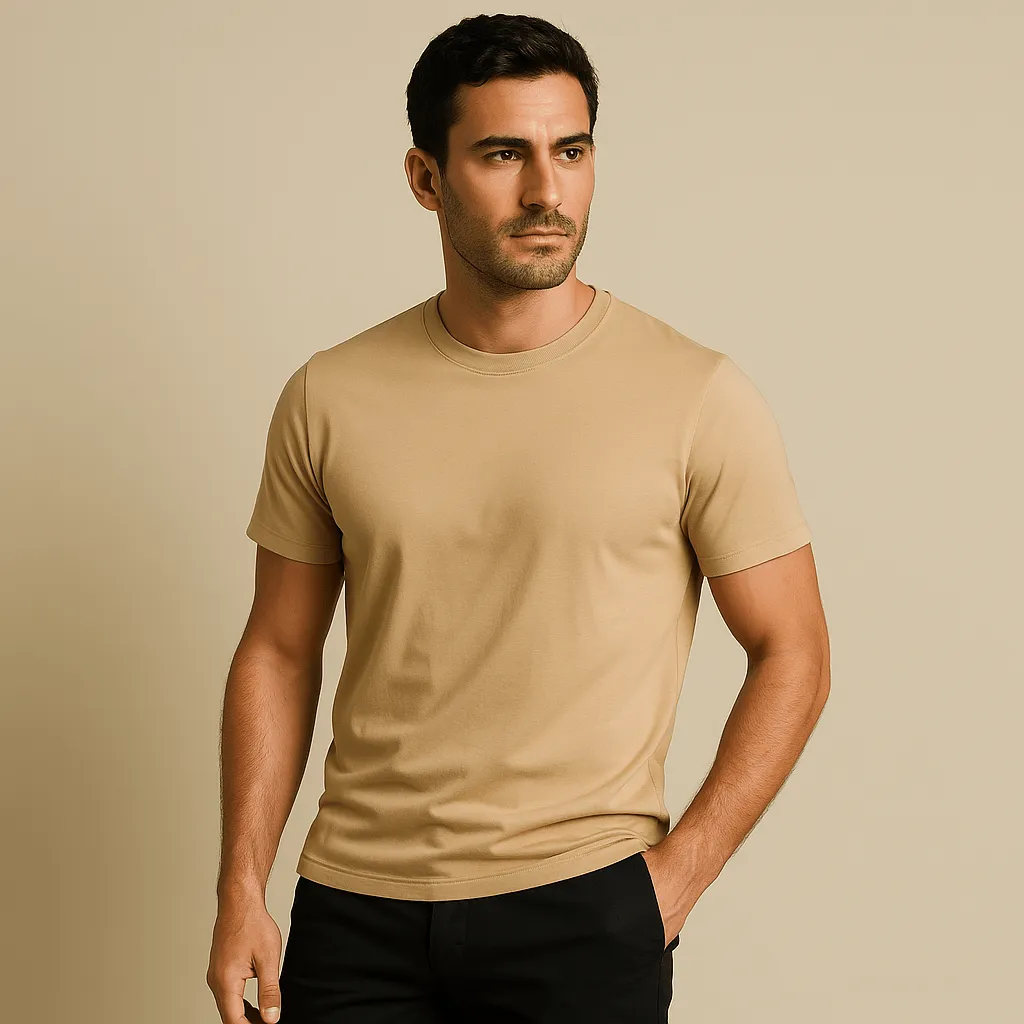Domoir | Sculpted Cotton Crew Tee
