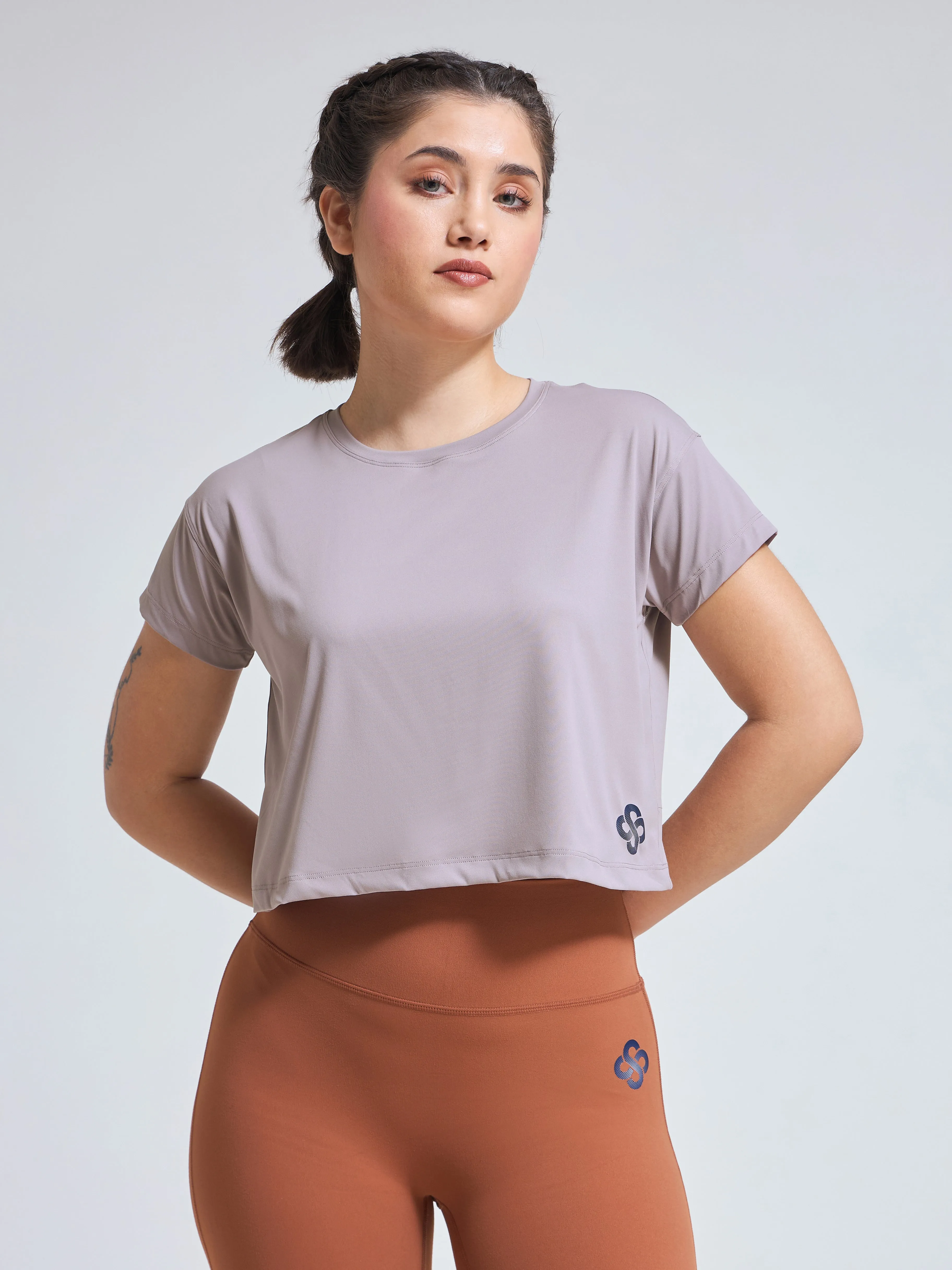 DryZone Minimalist oversized Crop Top