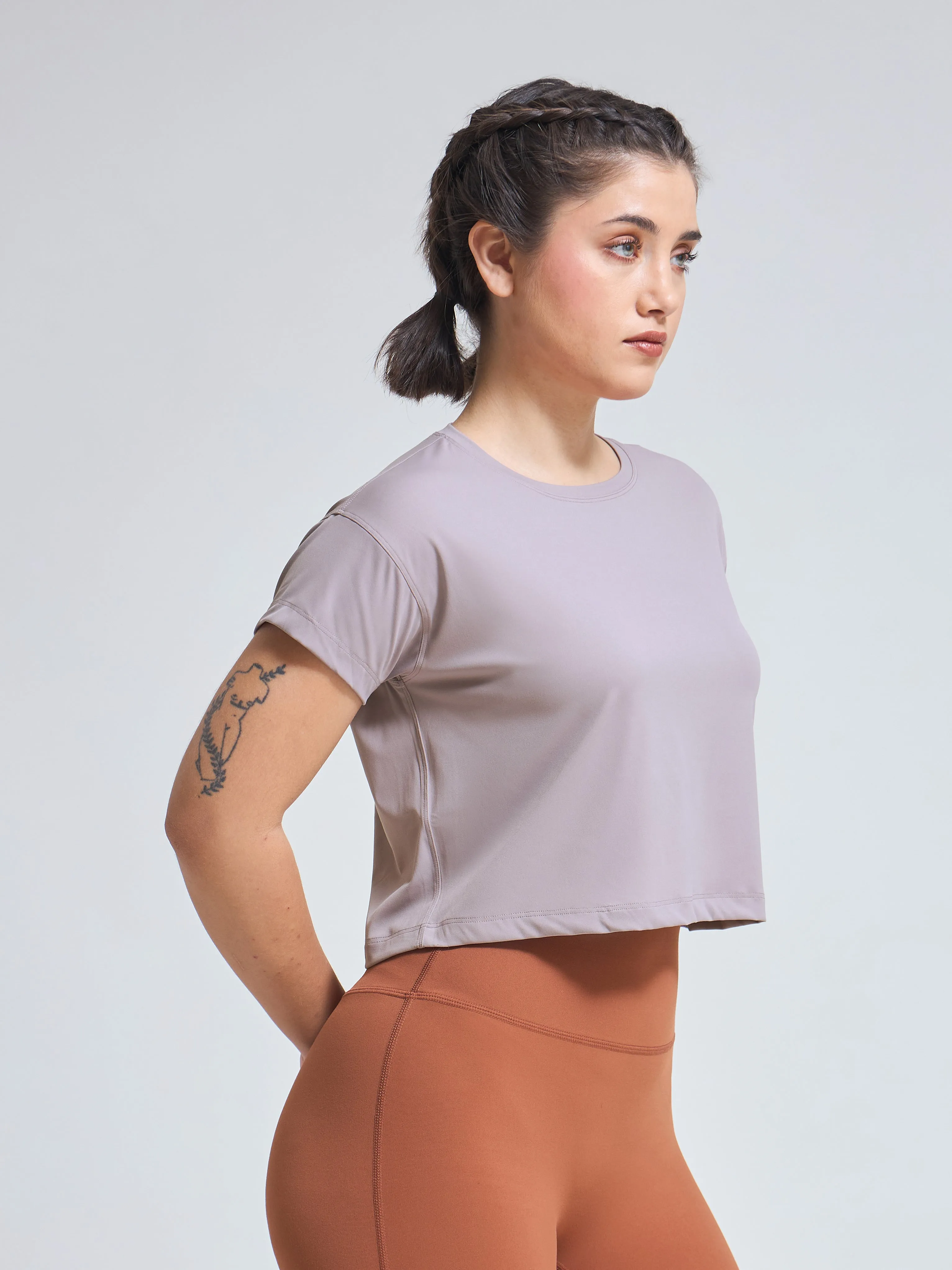 DryZone Minimalist oversized Crop Top
