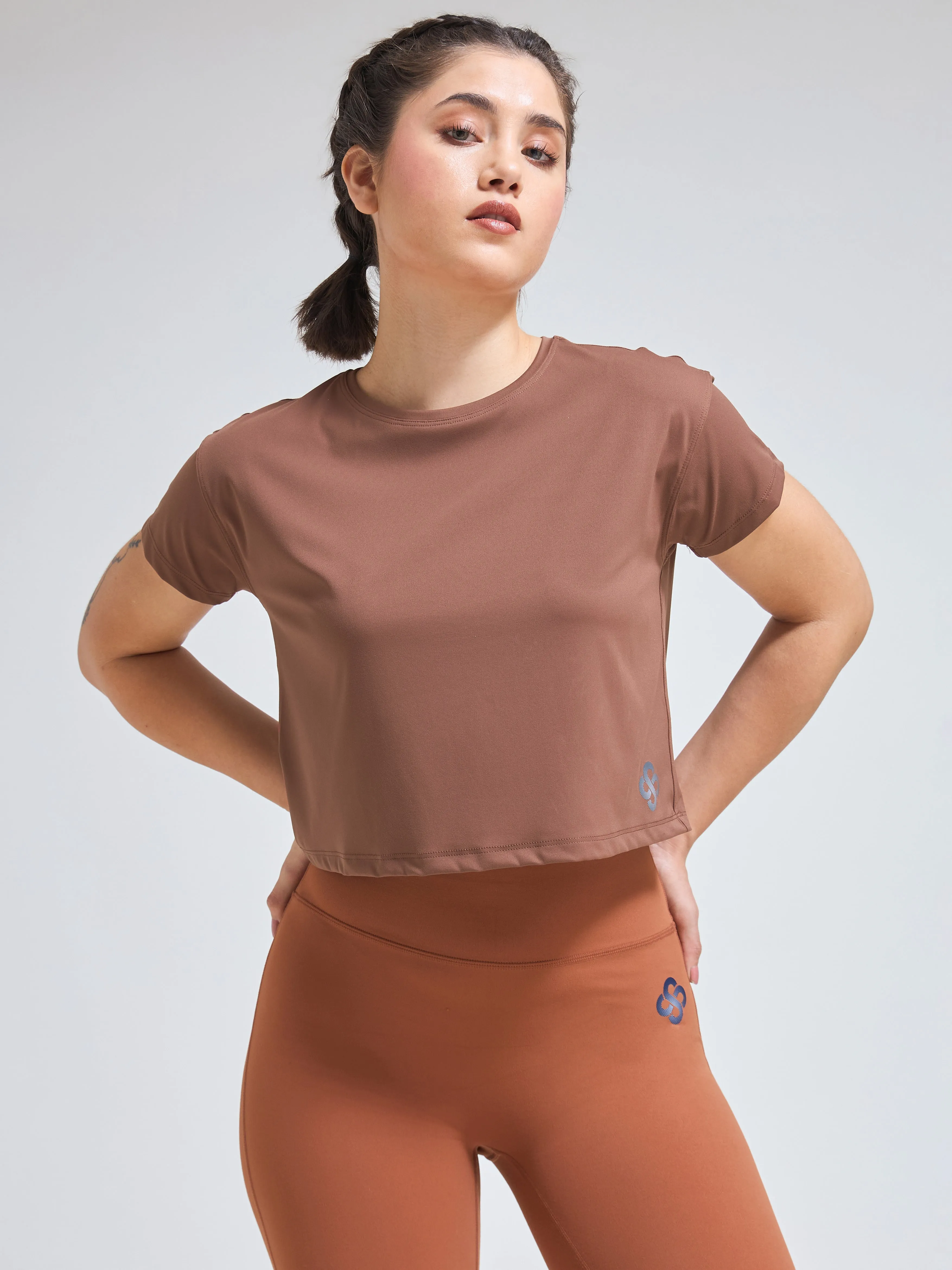 DryZone Minimalist oversized Crop Top