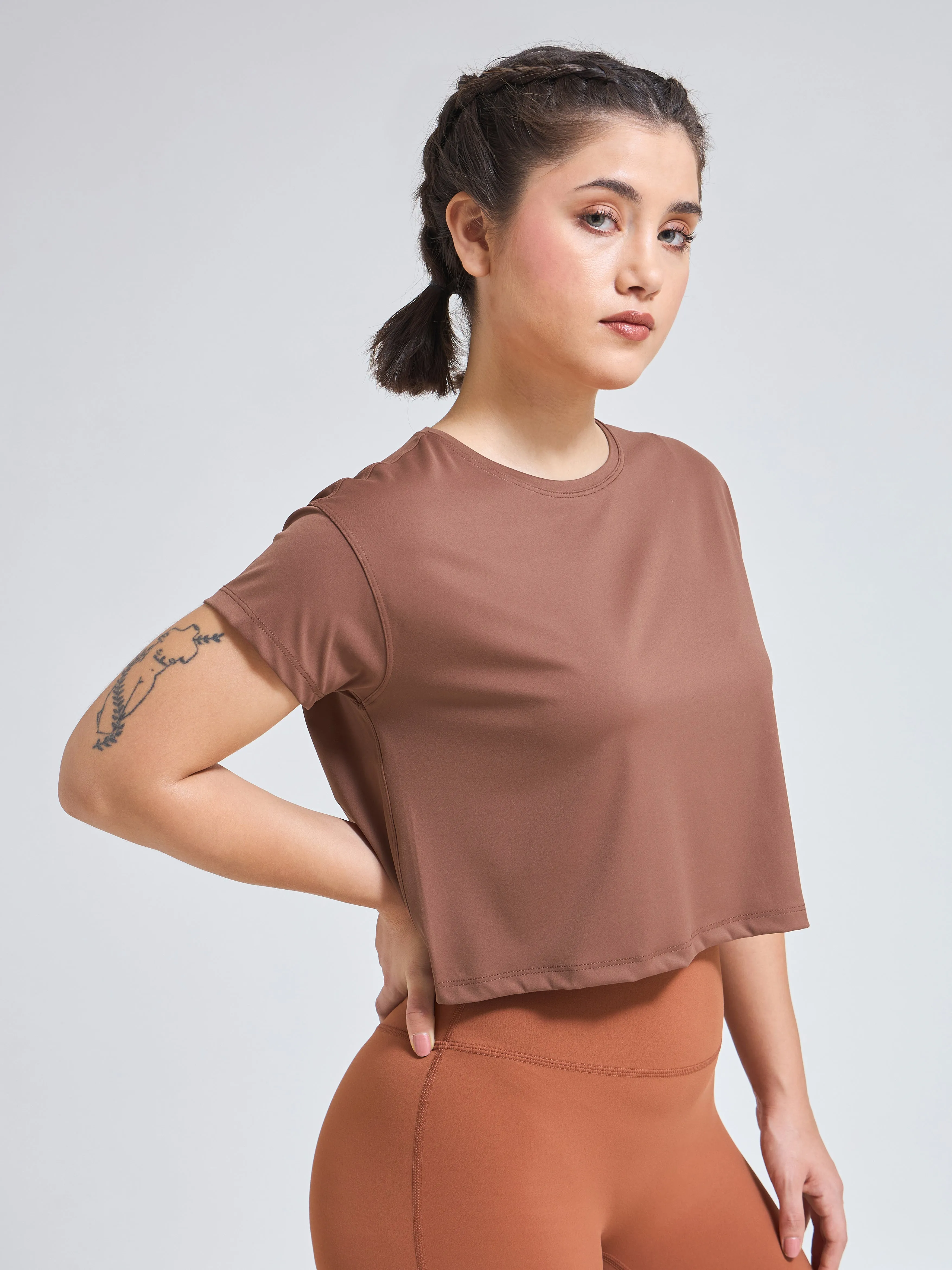 DryZone Minimalist oversized Crop Top