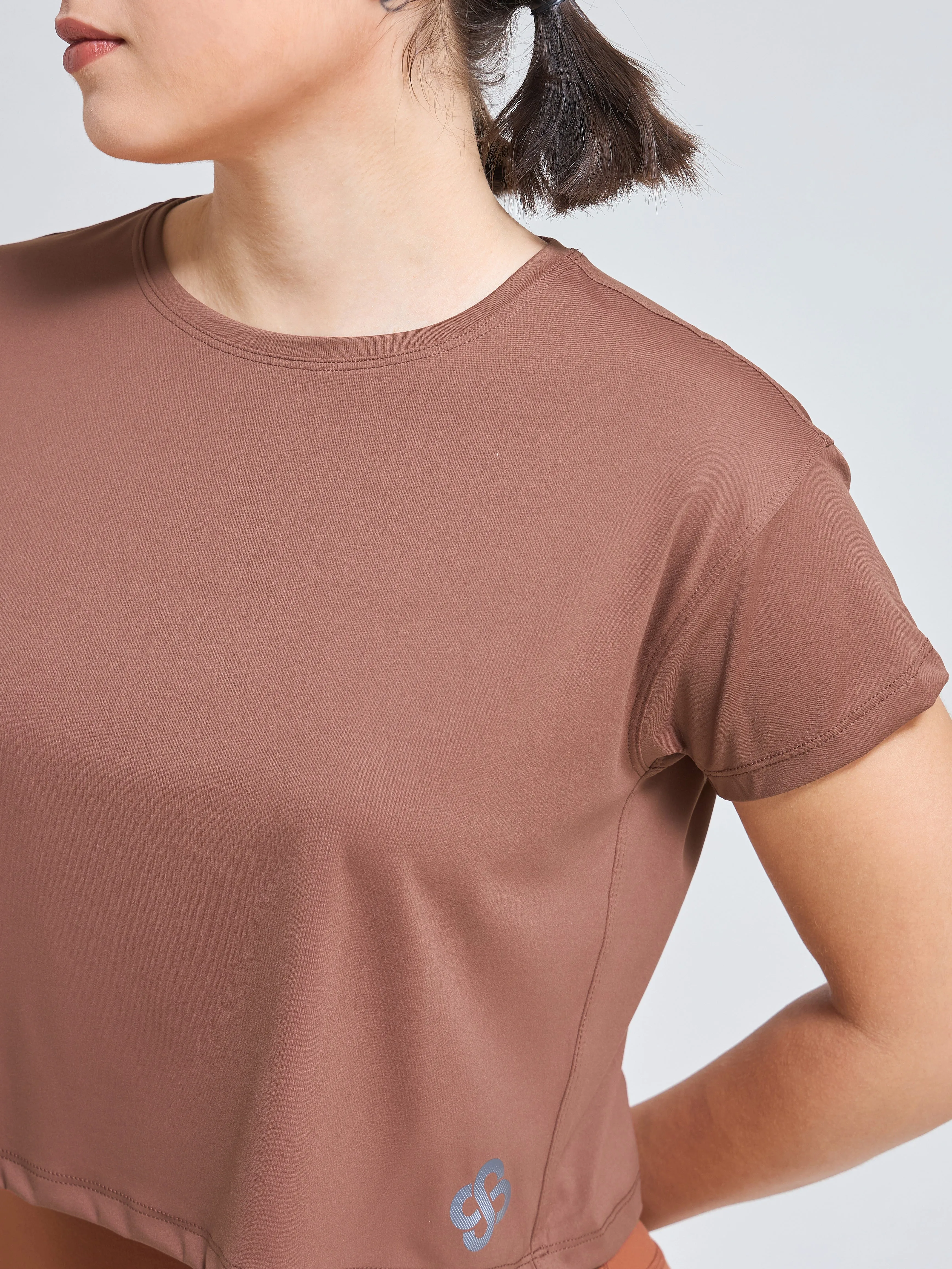 DryZone Minimalist oversized Crop Top