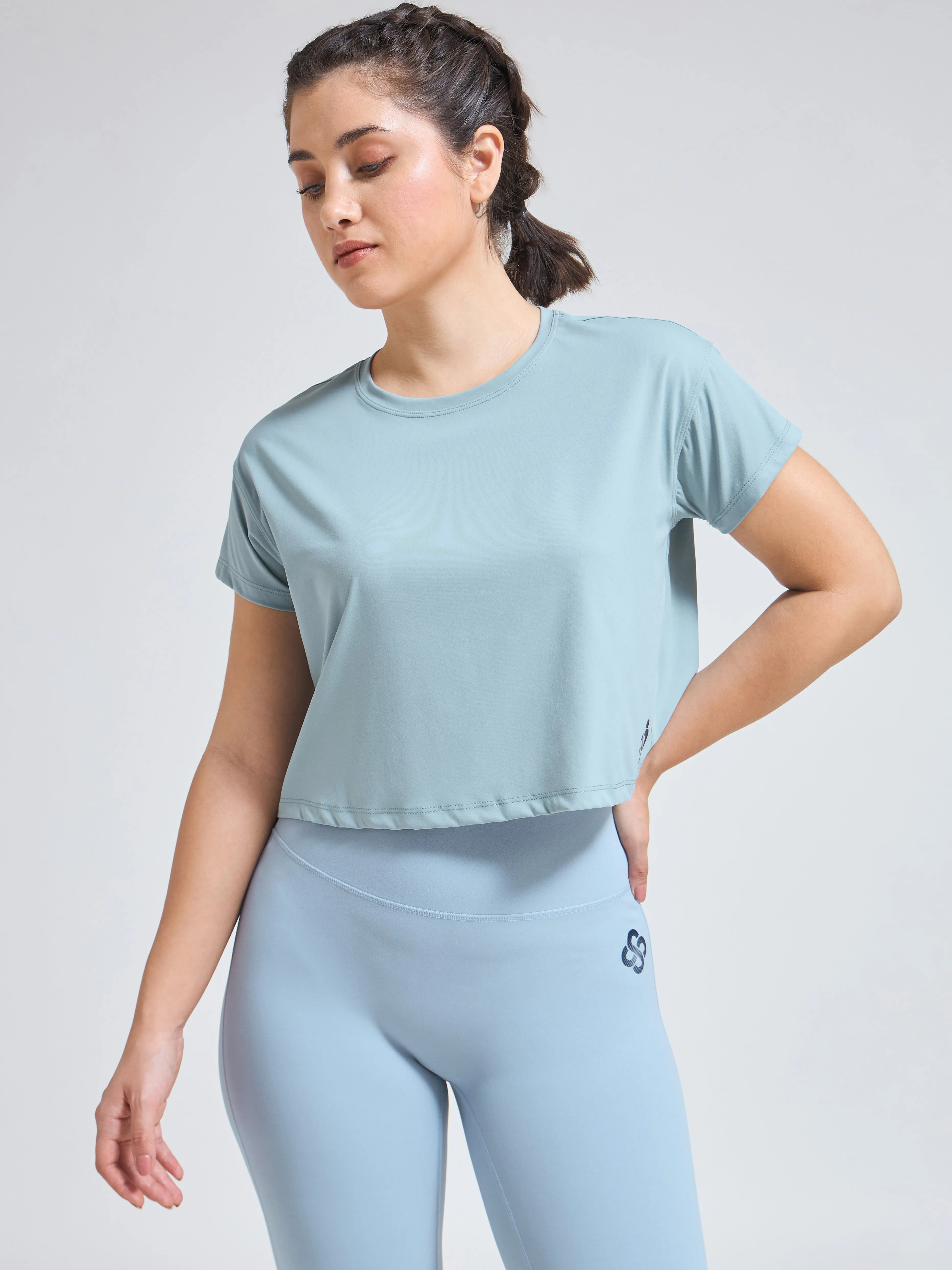 DryZone Minimalist oversized Crop Top