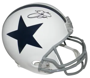 EMMITT SMITH AUTOGRAPHED DALLAS COWBOYS FULL SIZE THANKSGIVING HELMET PROVA