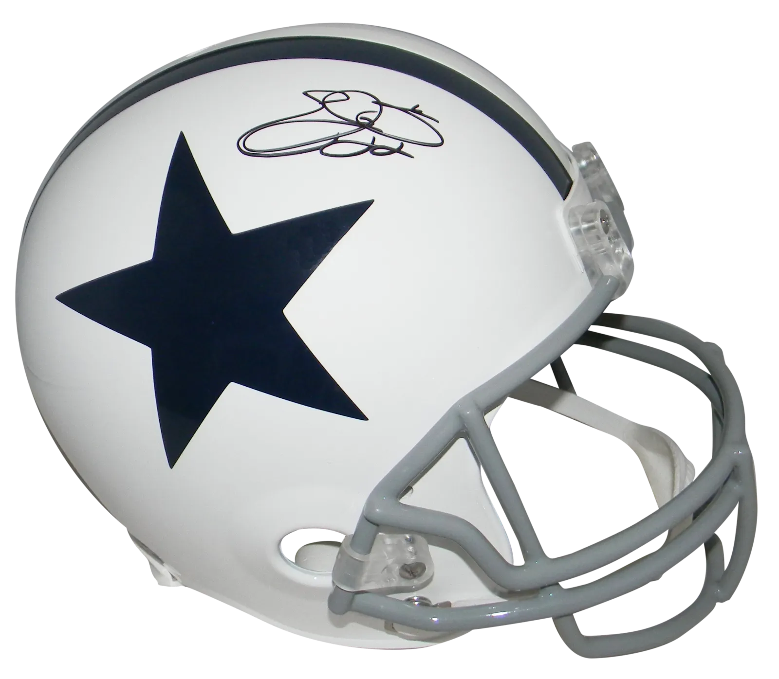 EMMITT SMITH AUTOGRAPHED DALLAS COWBOYS FULL SIZE THANKSGIVING HELMET PROVA