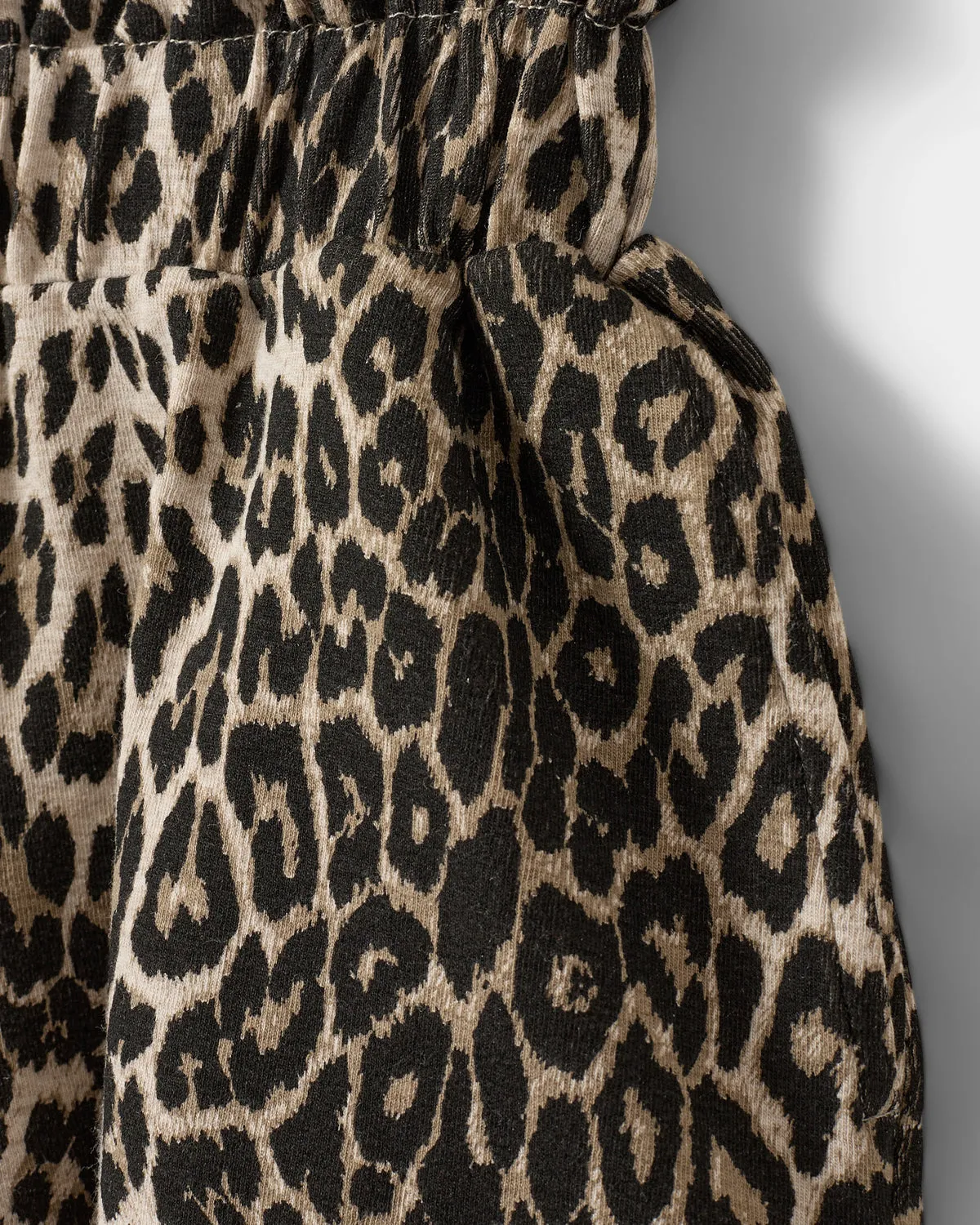 ESTRELLASK SHORTS - Light brown leopard