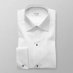 Eton Shirts | Plissé Black Tie Shirt (Contemporary Fit)