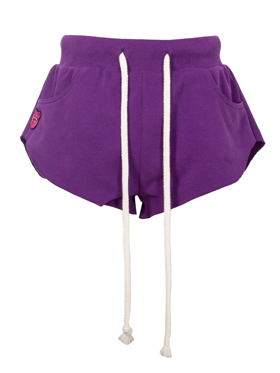 Fang-patch Cotton Shorts