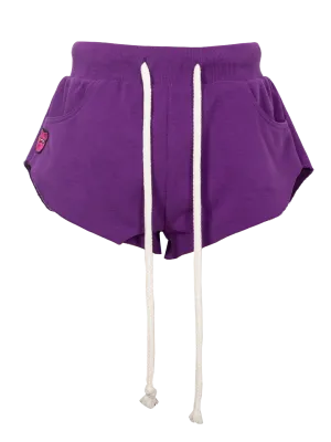Fang-patch Cotton Shorts