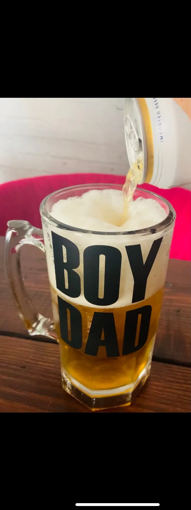 Father's Day Baseball Shirt & Matching Beer Stein