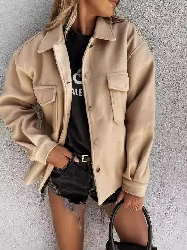 Faux Leather Shacket | Street Style Essential | Cool-Girl Approved