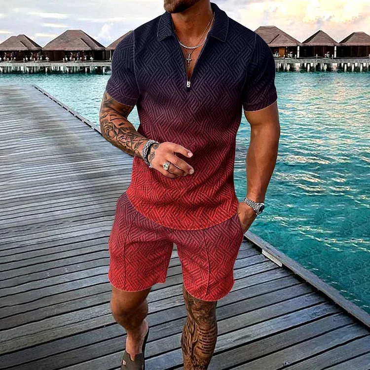 Fire Bold Polo Shirt And Shorts Co-Ord