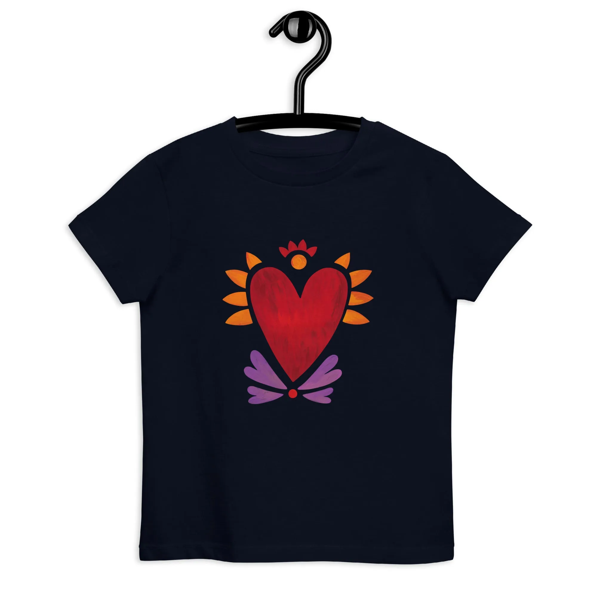 Flaming Heart - Kid's Organic Cotton T-Shirt