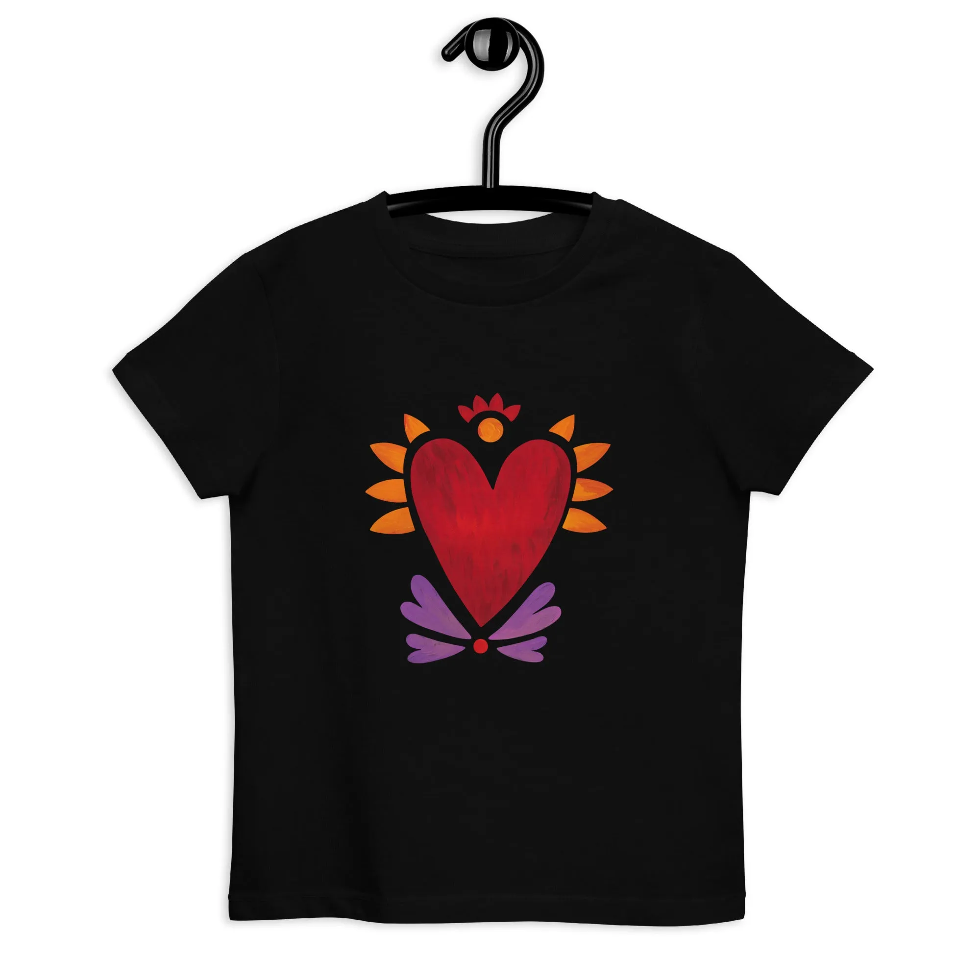 Flaming Heart - Kid's Organic Cotton T-Shirt