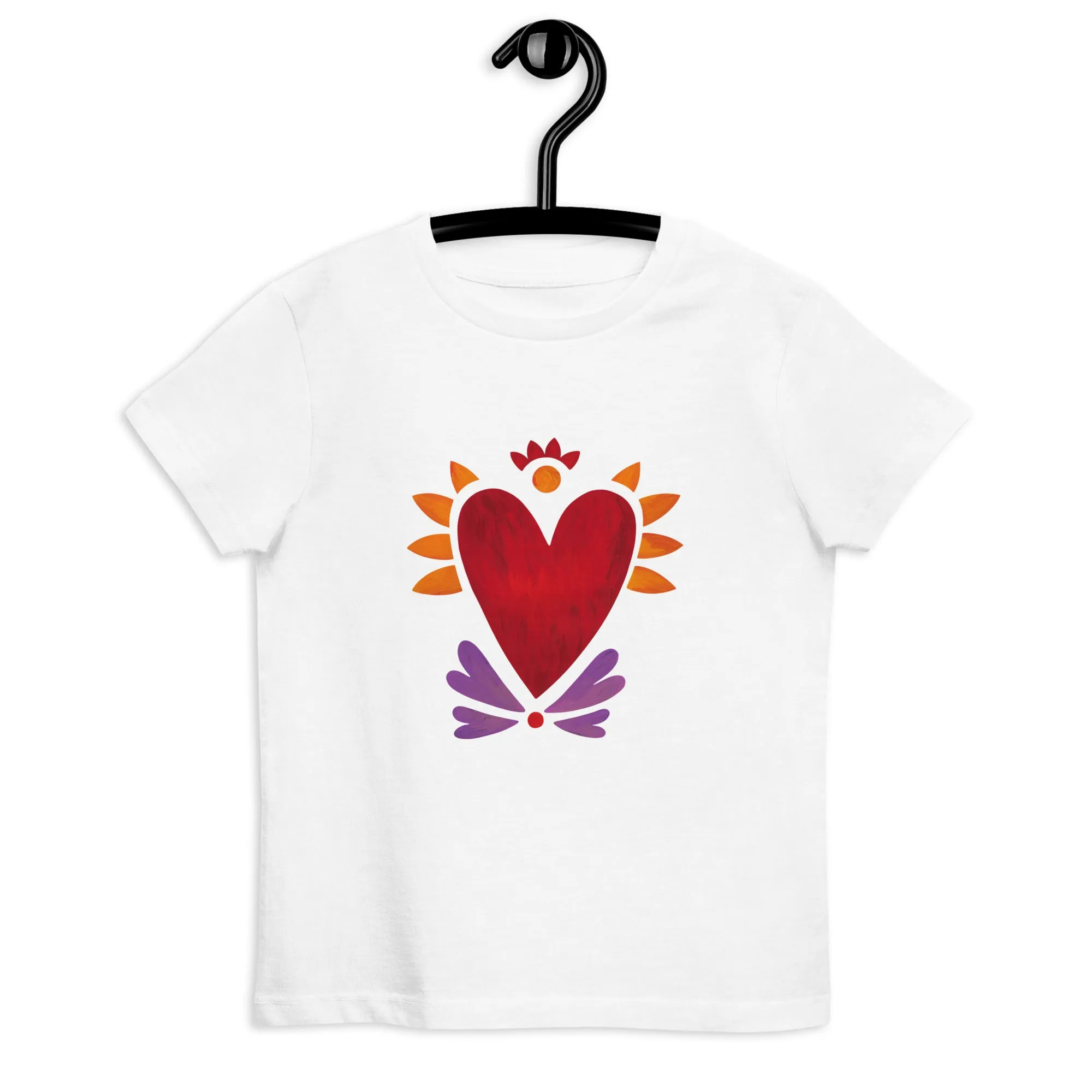 Flaming Heart - Kid's Organic Cotton T-Shirt