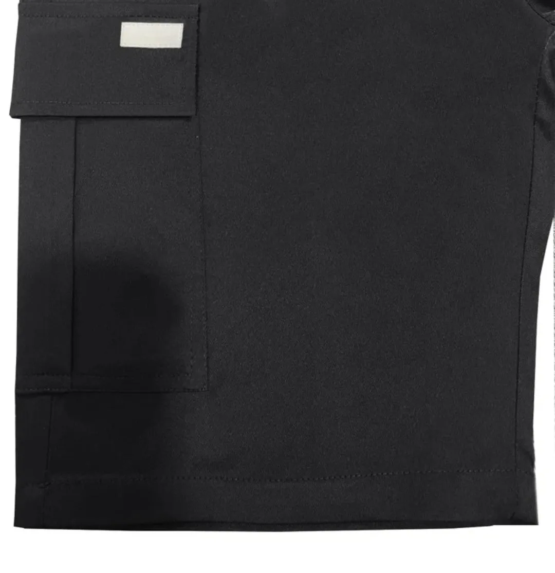 Flip Pocket Drawstring Waist Shorts
