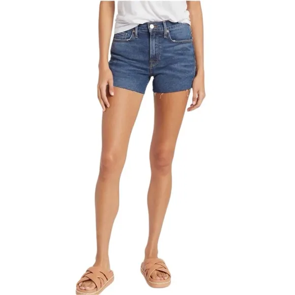 Frame Le Brigette Short Raw Edge Jean Shorts size 30