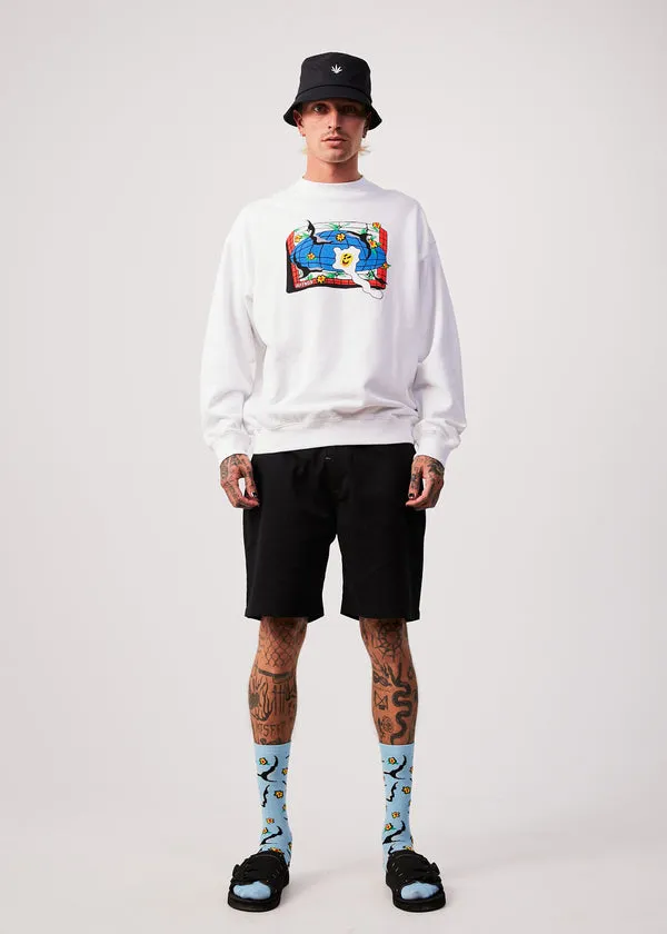 Globe Recycled Crew Neck Graphic Jumper