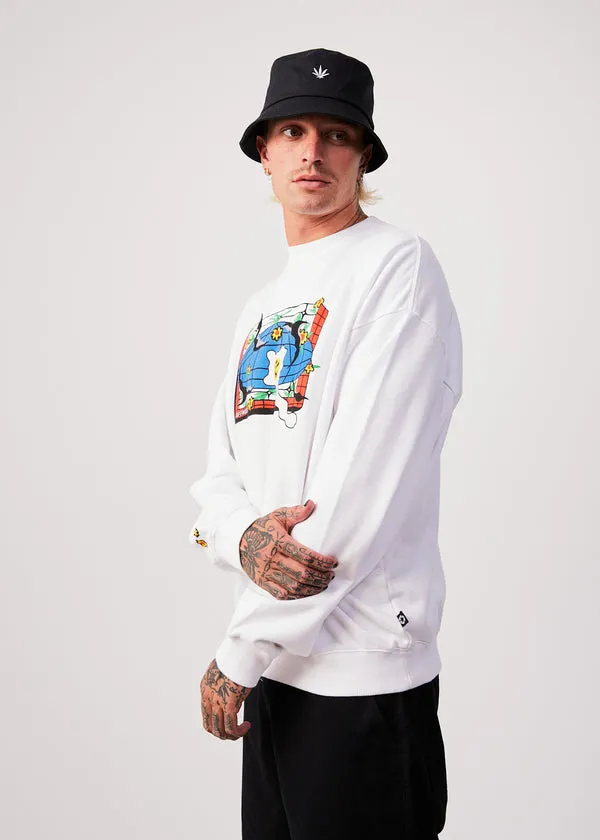Globe Recycled Crew Neck Graphic Jumper