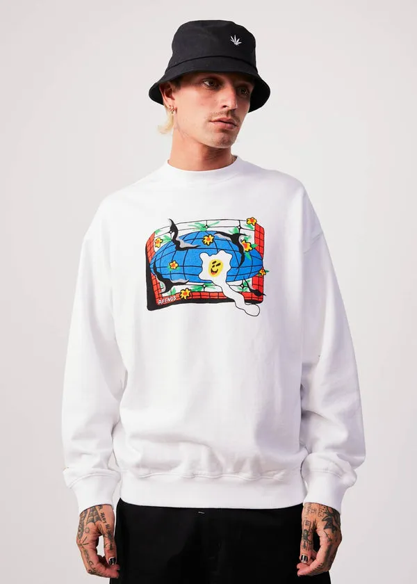 Globe Recycled Crew Neck Graphic Jumper