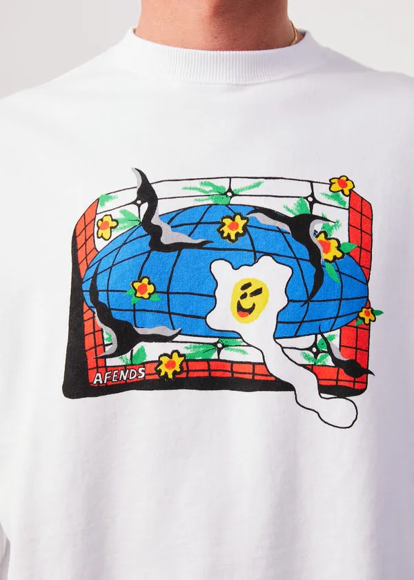 Globe Recycled Crew Neck Graphic Jumper