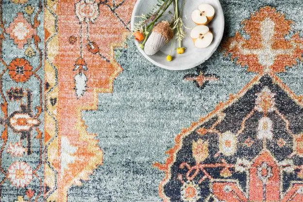 Graham Rug Magnolia Home by Joanna Gaines - GRA-02 Blue/Sunrise