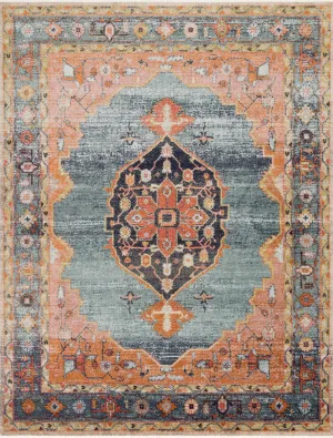 Graham Rug Magnolia Home by Joanna Gaines - GRA-02 Blue/Sunrise