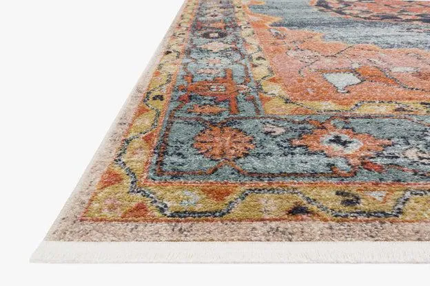Graham Rug Magnolia Home by Joanna Gaines - GRA-02 Blue/Sunrise
