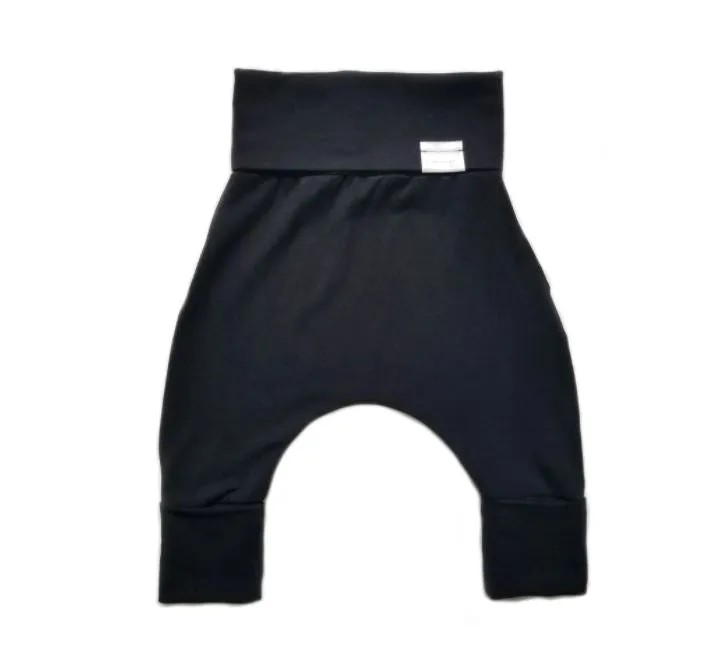 Grow with me harem pants - black - made in Canada
