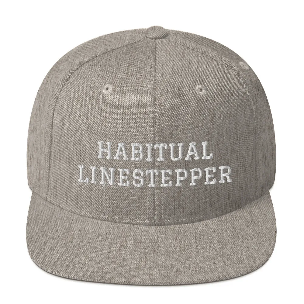 Habitual Linestepper Snapback Hat (White Stitching)