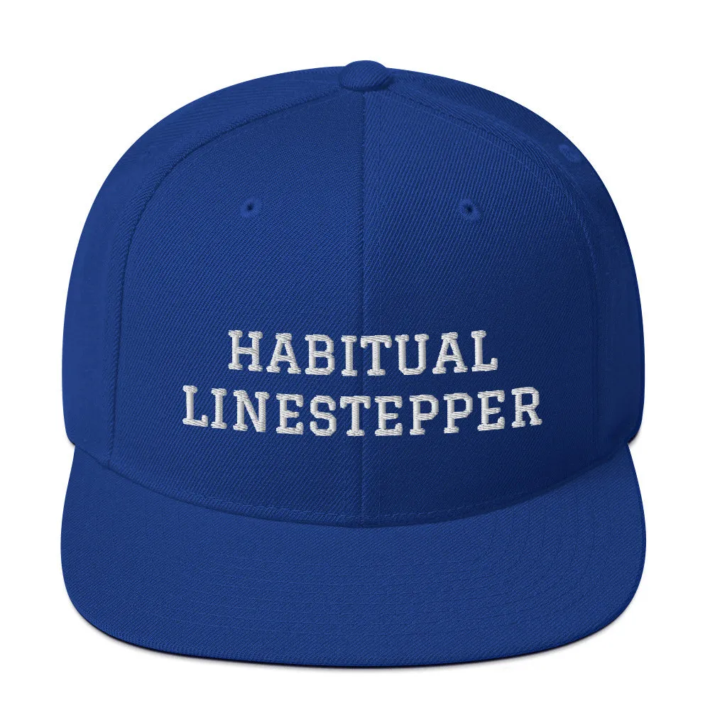 Habitual Linestepper Snapback Hat (White Stitching)