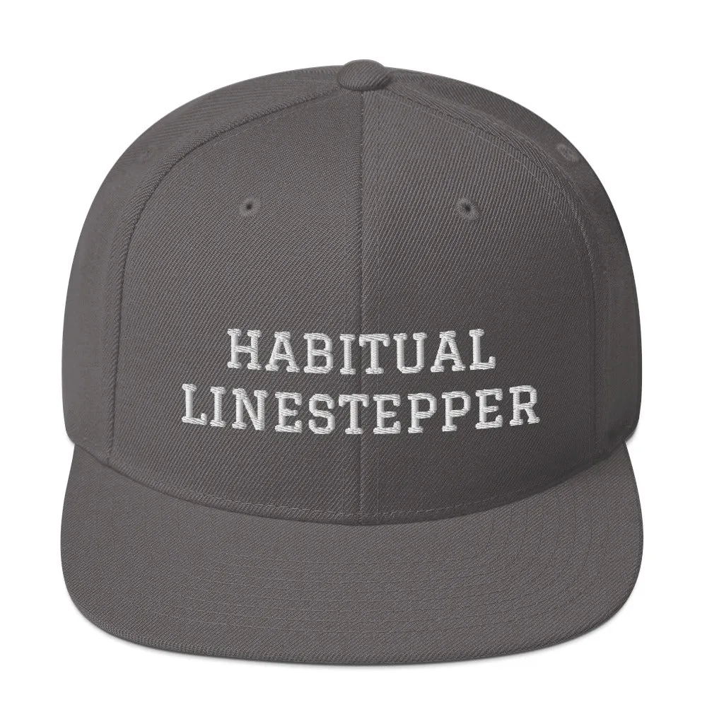 Habitual Linestepper Snapback Hat (White Stitching)