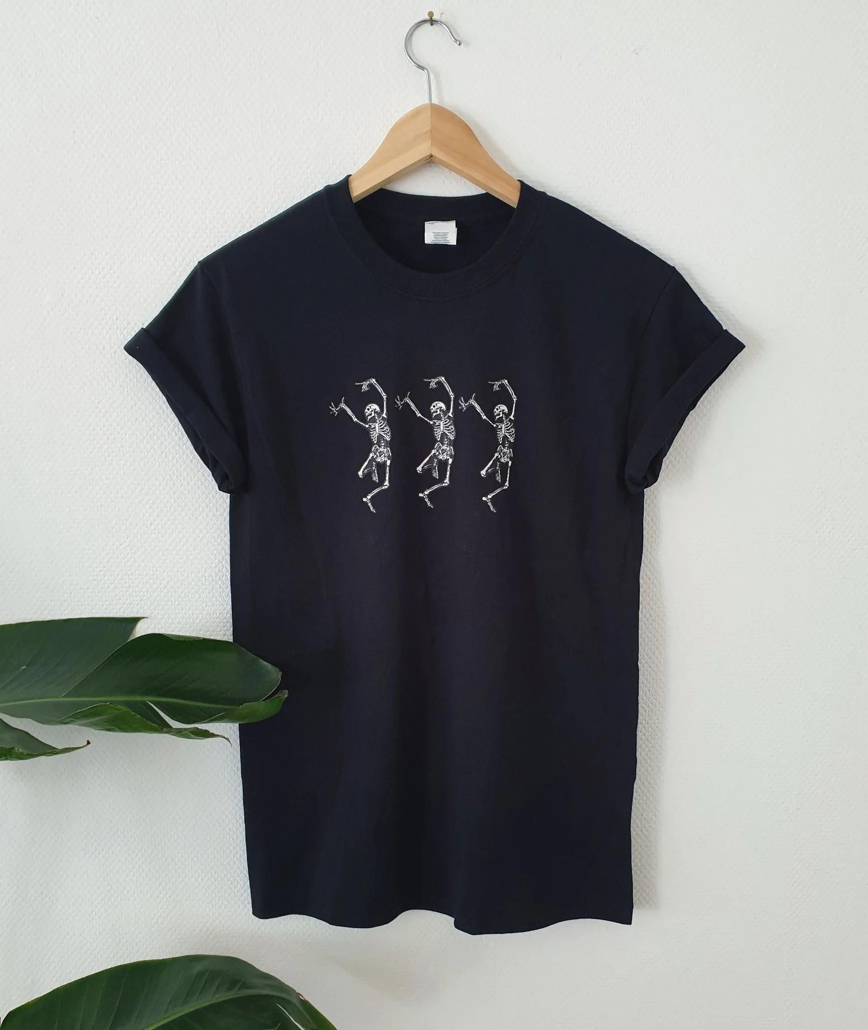 Hand Designed Spooky Scary Skeleton Shirt