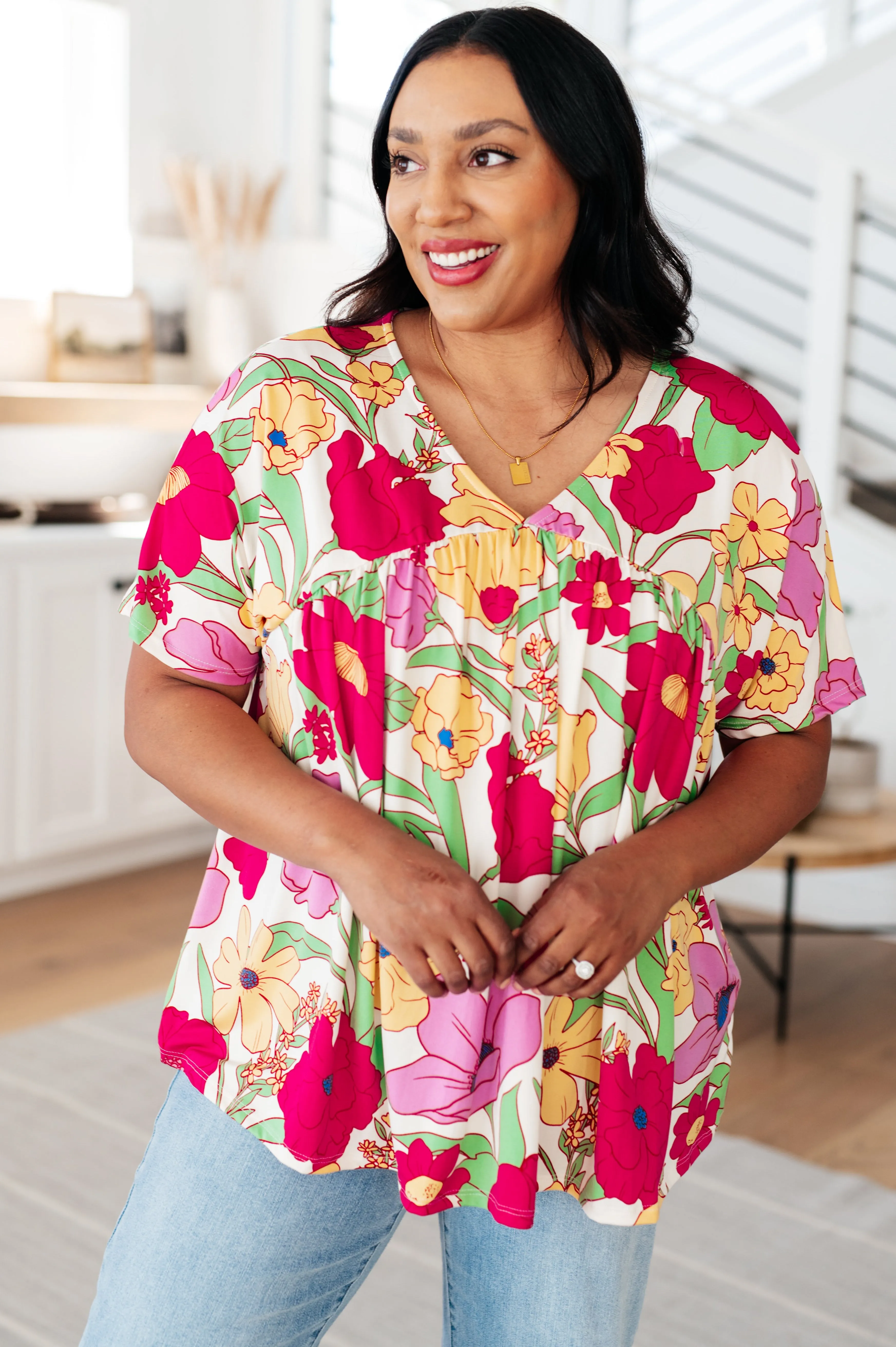 Hazel Blues® |  Do It Anyways Floral Top