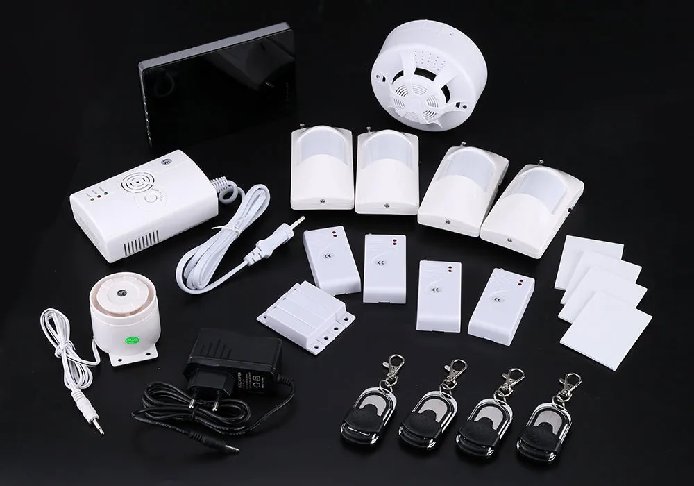 Home Security System - PIR Sensors, Gas Detector, Smoke Detector, Door And Window Sensors, iOS and Android Apps, Remote Control