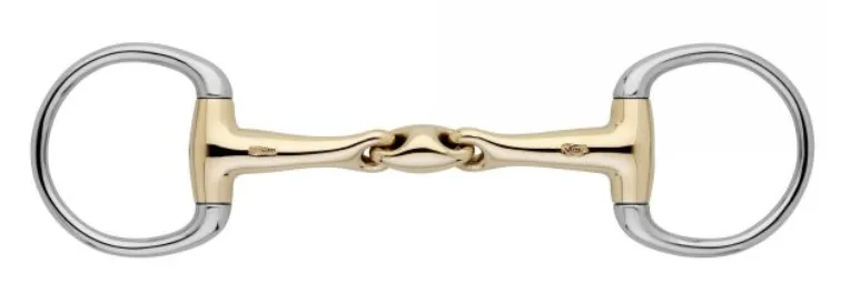 HS KK Ultra Double Joint Eggbutt Snaffle and Bradoon