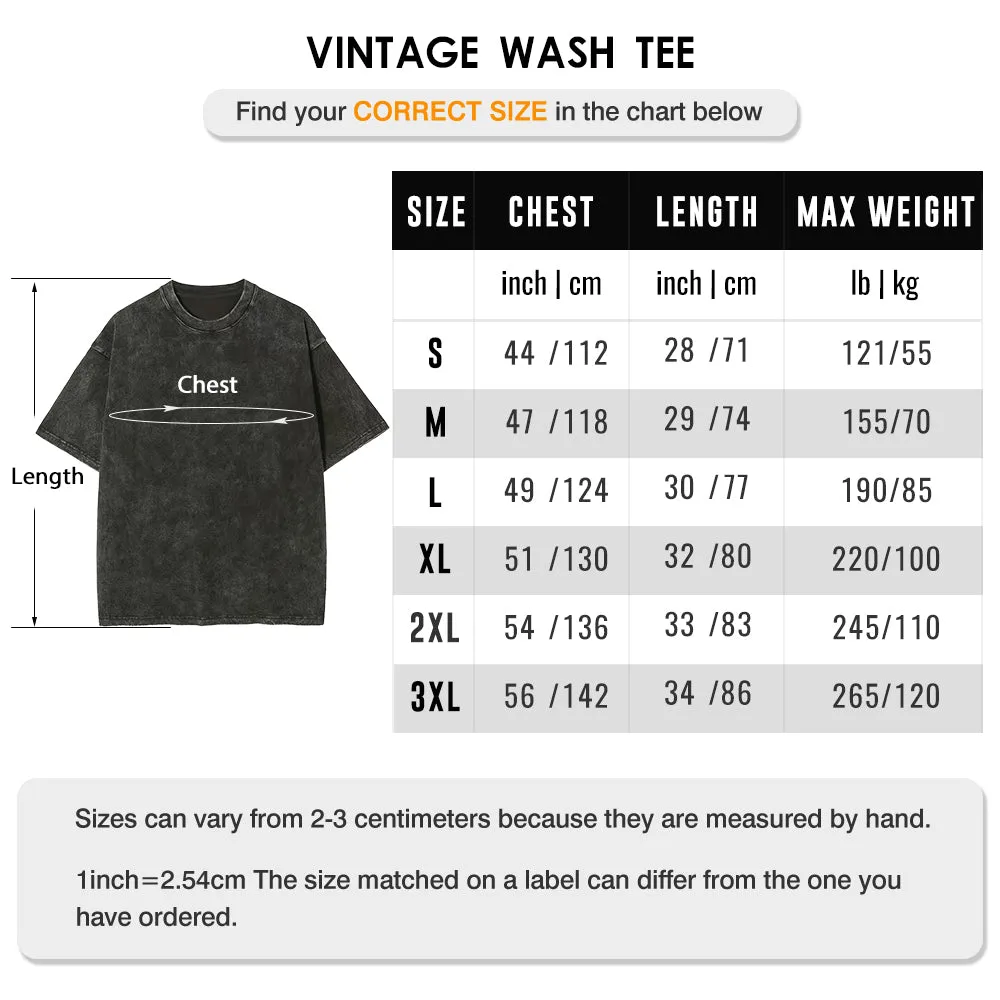 Ink Splash Smiley Washed T-Shirt