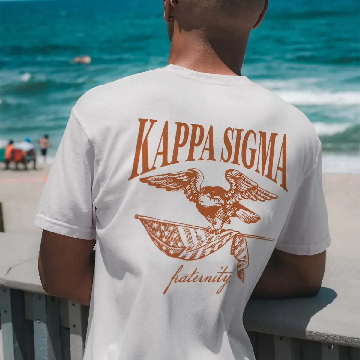 Kappa Sig Freedom White Short Sleeve Tee