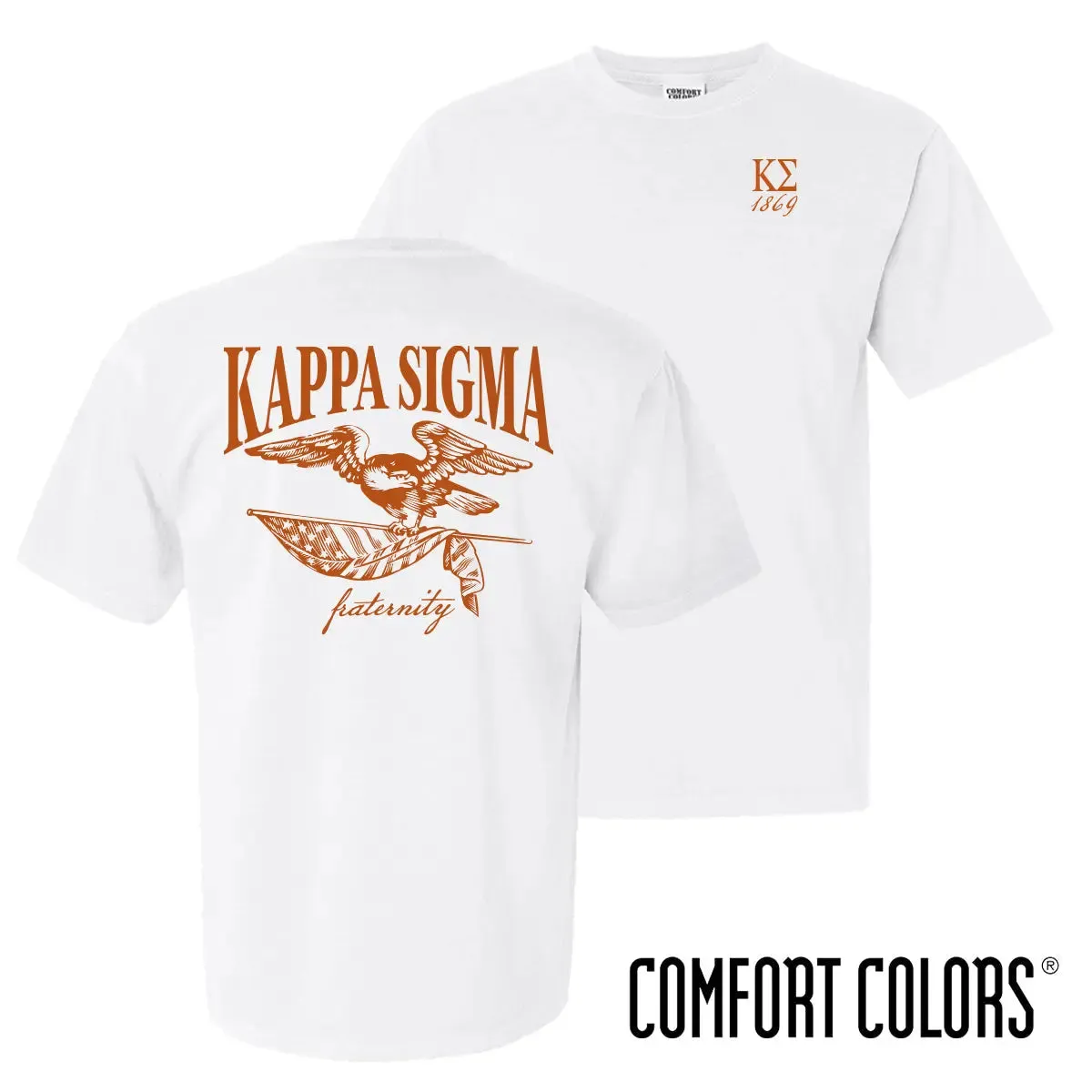 Kappa Sig Freedom White Short Sleeve Tee
