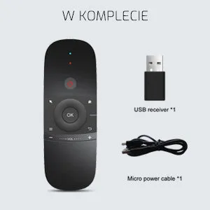 Klawiatura / Myszka do TV Air Mouse W1 - Bezprzewodowa