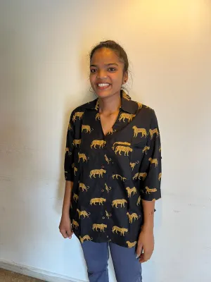 Klingaru Women Shirt - Black Cheetah - PREORDER