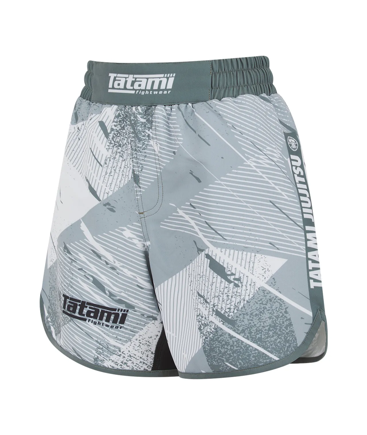 Ladies Abstract High Cut Shorts - Sage