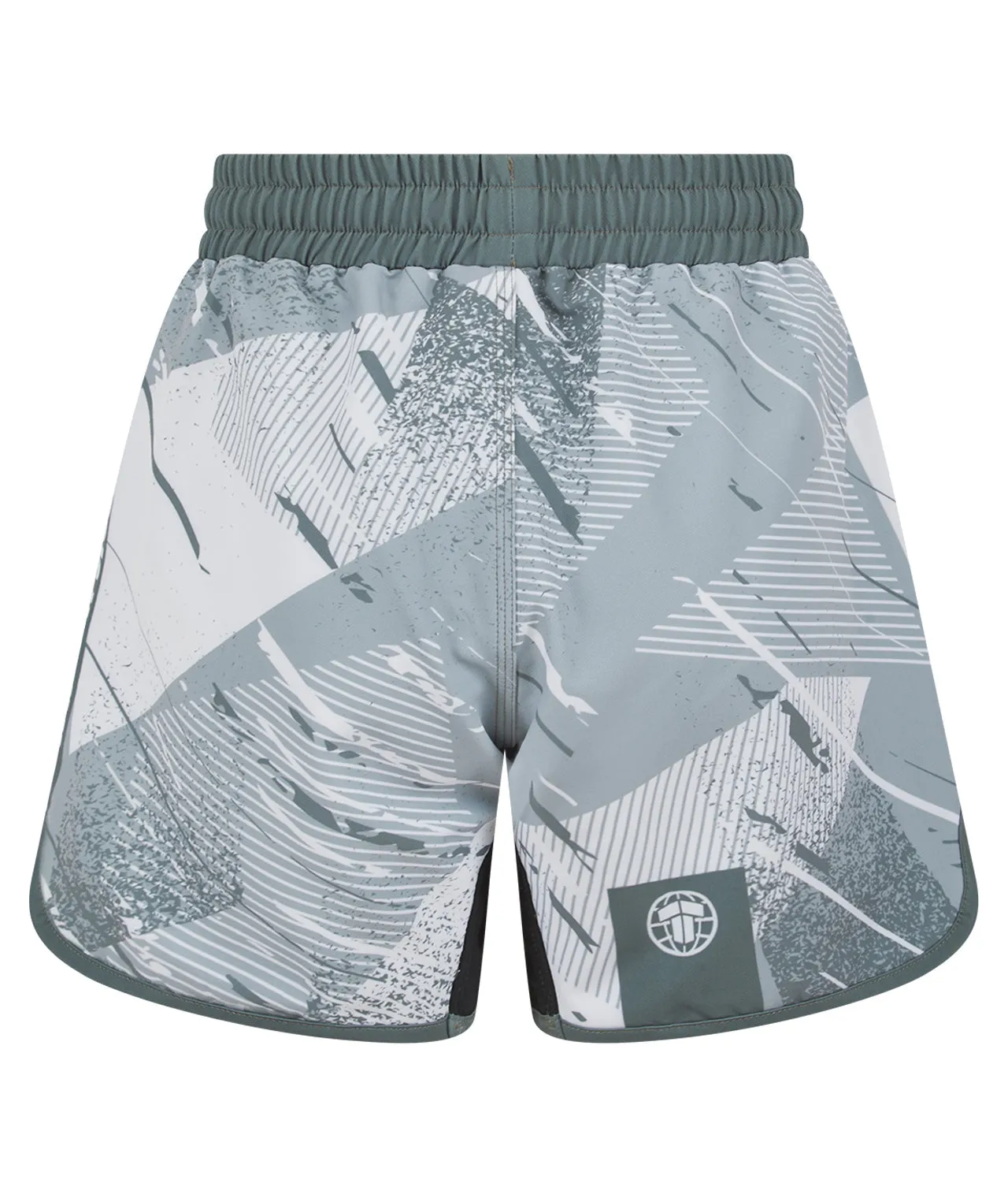 Ladies Abstract High Cut Shorts - Sage