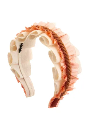 Layered Headband - Oatmeal/Peach