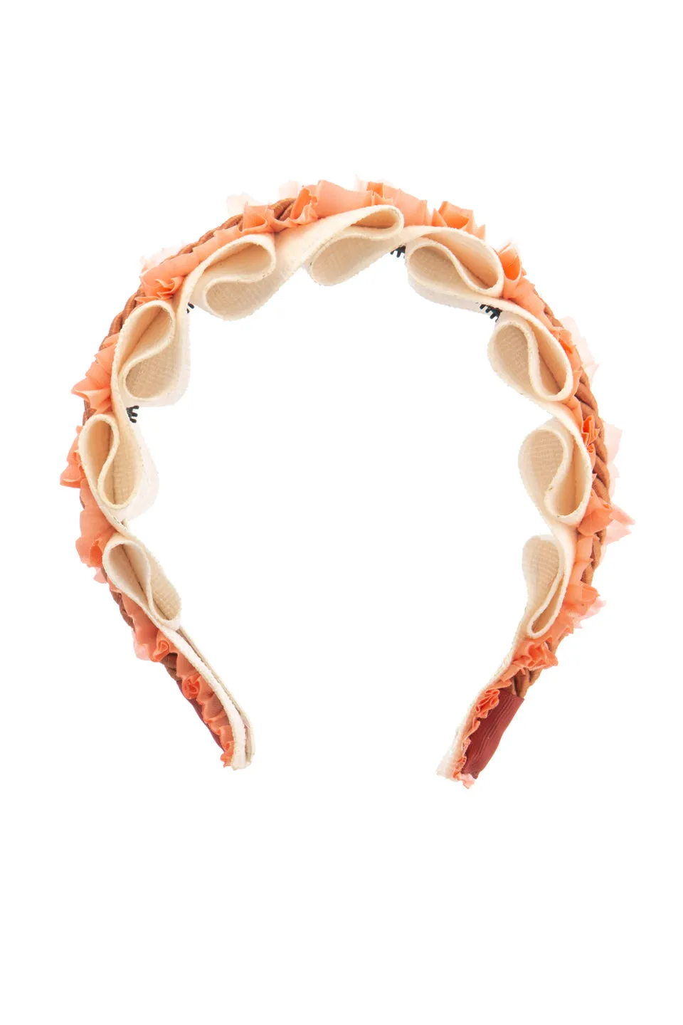 Layered Headband - Oatmeal/Peach