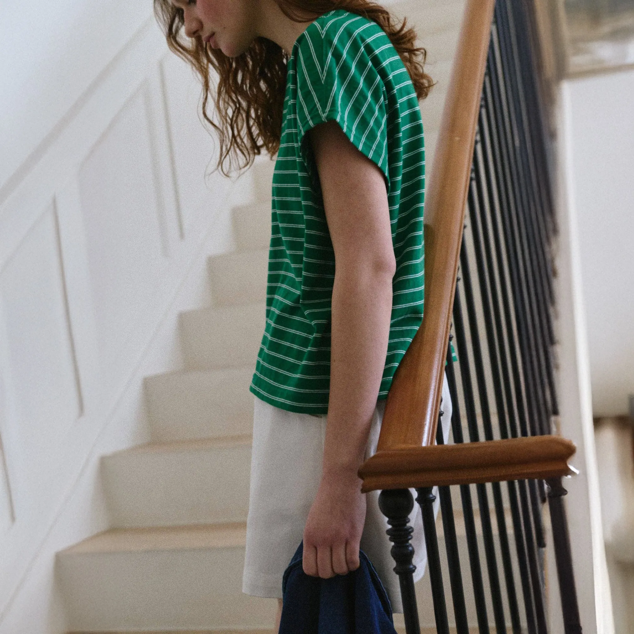Le Bon Shoppe Green/White Chérie Tee