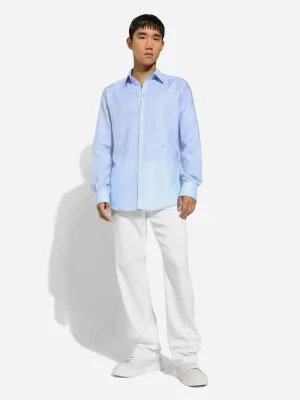 Light Blue Cotton Linen Shirt