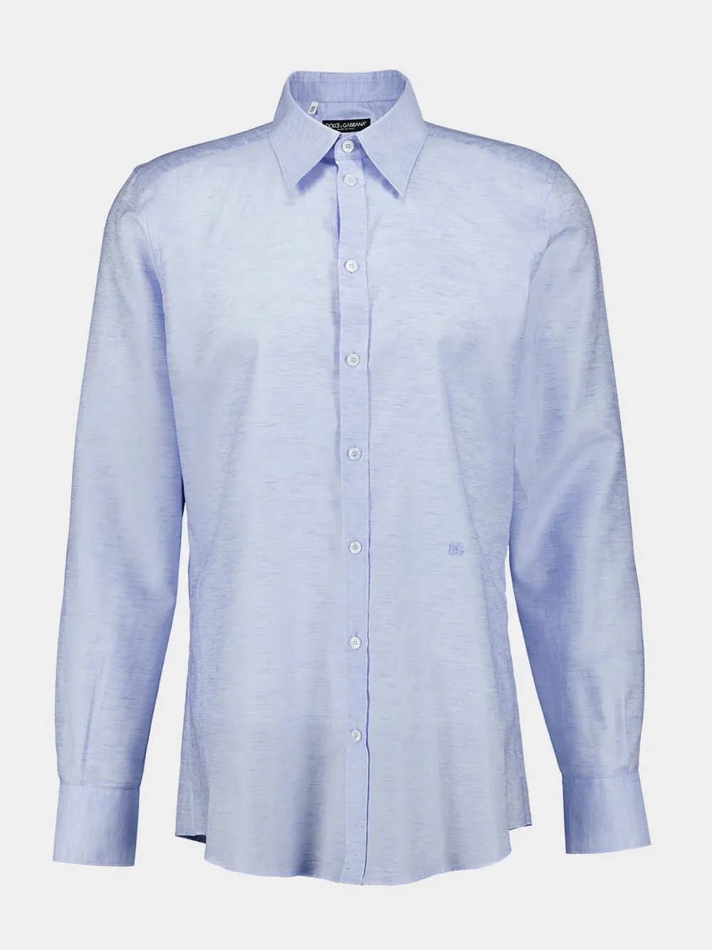 Light Blue Cotton Linen Shirt